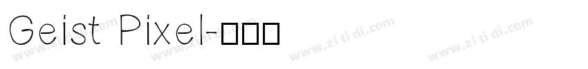 Geist Pixel字体转换